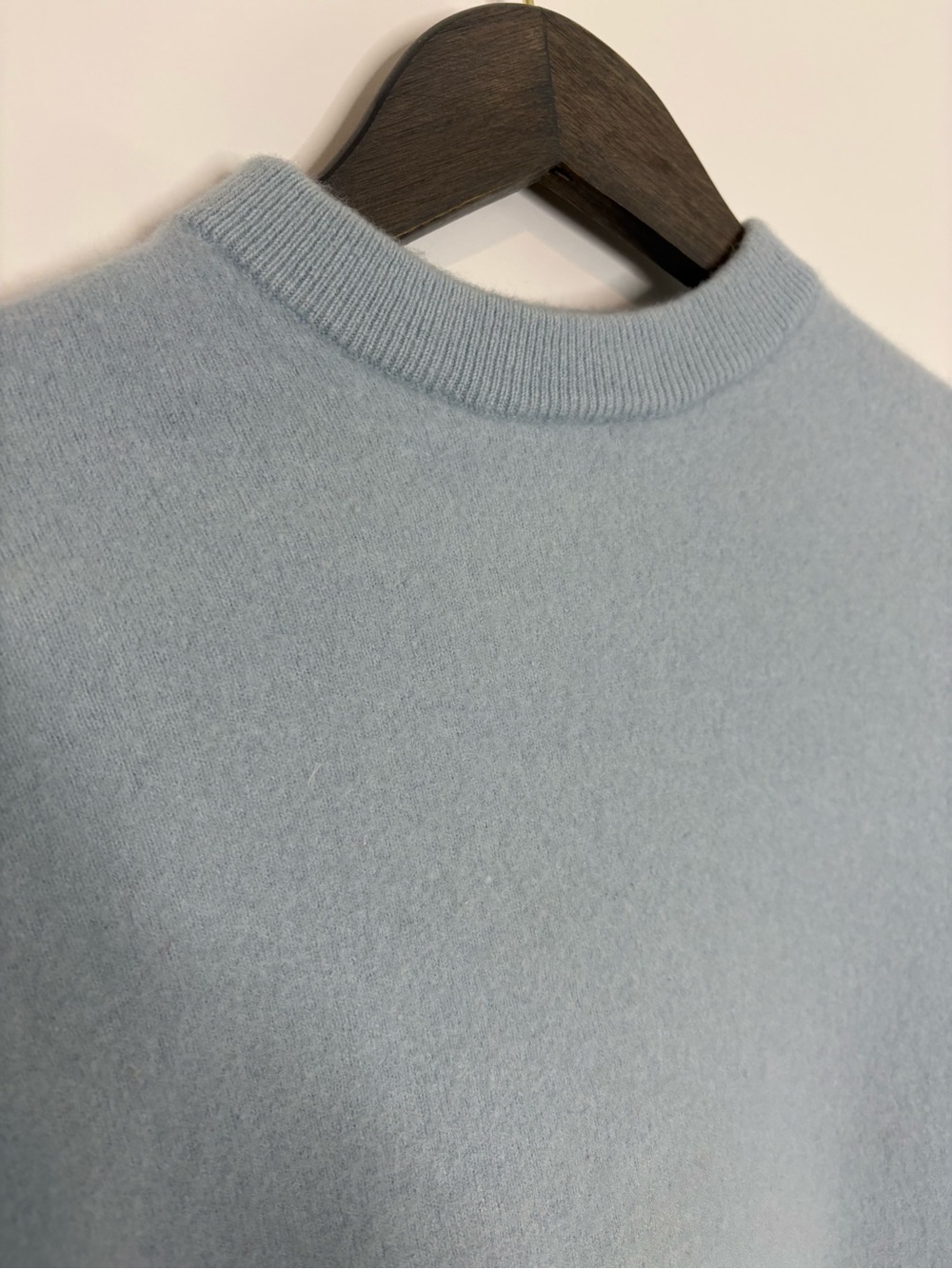 Reiss Wool Blend Crew Neck Pullover Sweater Powdered Slate Blue - Picture 4 of 10